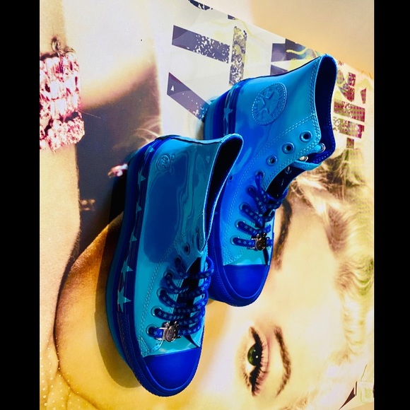 Converse Blue Platform Shoes - Picture 3 of 11